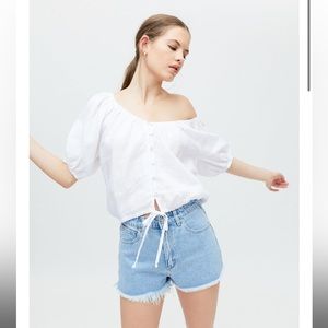 brand new urban outfitter denim shorts 24”